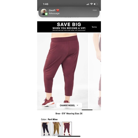 Women’s Fabletics Sleek Knit Drawstring Joggers Sz 2X - Picture 4 of 9